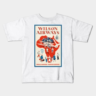 Wilson Airways Vintage Poster 1937 Kids T-Shirt